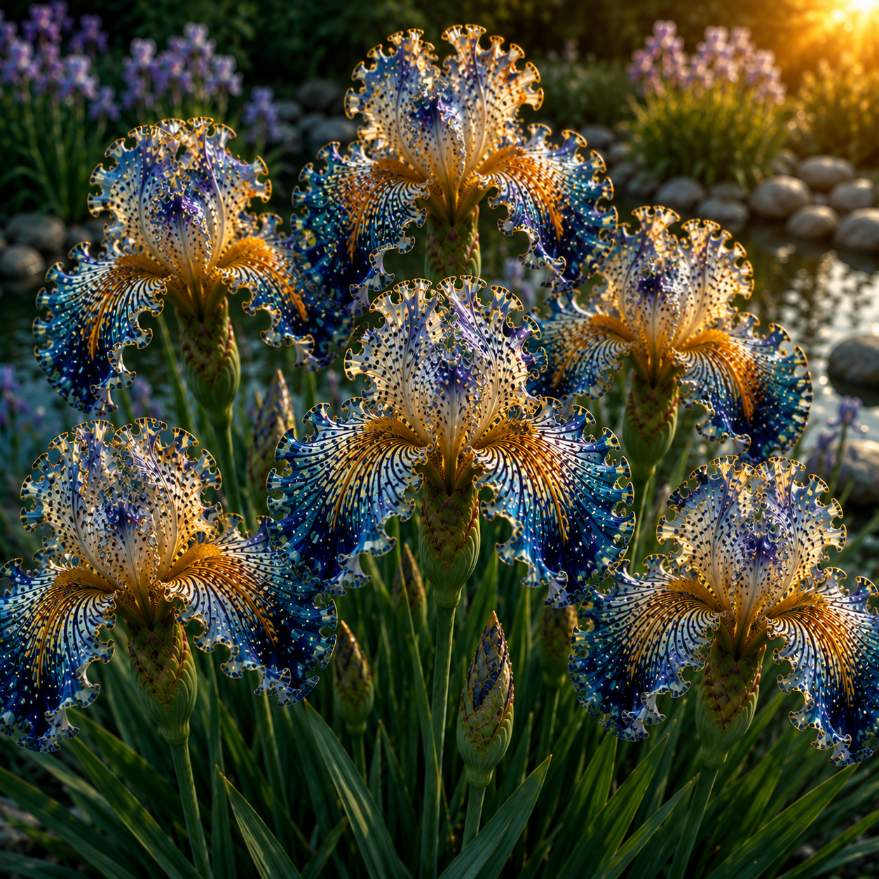 🐠Rare Tropical Fish Iris Bulbs – 🌸Blooms That Look Like Living Underwater Art