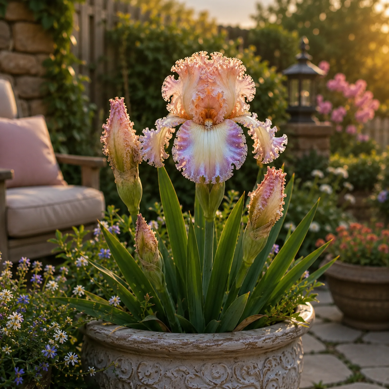 🌼Velvet Ruffle Iris Bulbs – #1 Rainbow