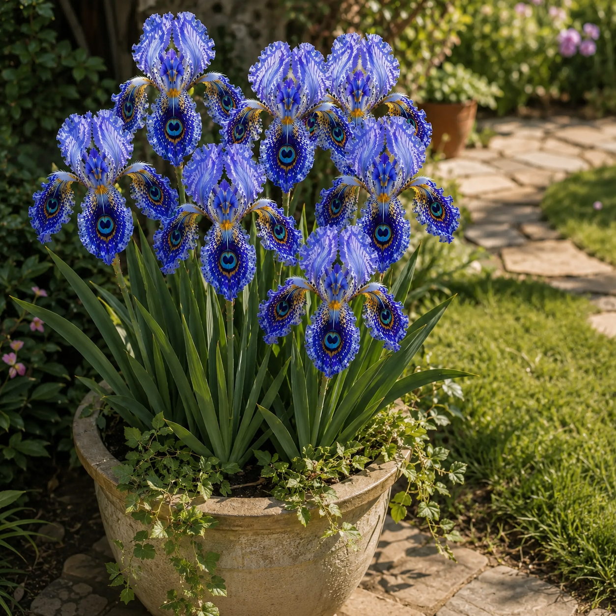 🦚 Peacock Eye Iris Bulb Series-#1 Blue Purple