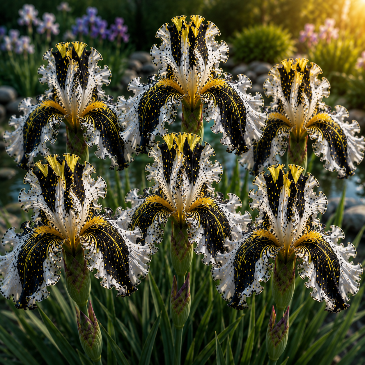 🐠Rare Tropical Fish Iris Bulbs – 🌸Blooms That Look Like Living Underwater Art