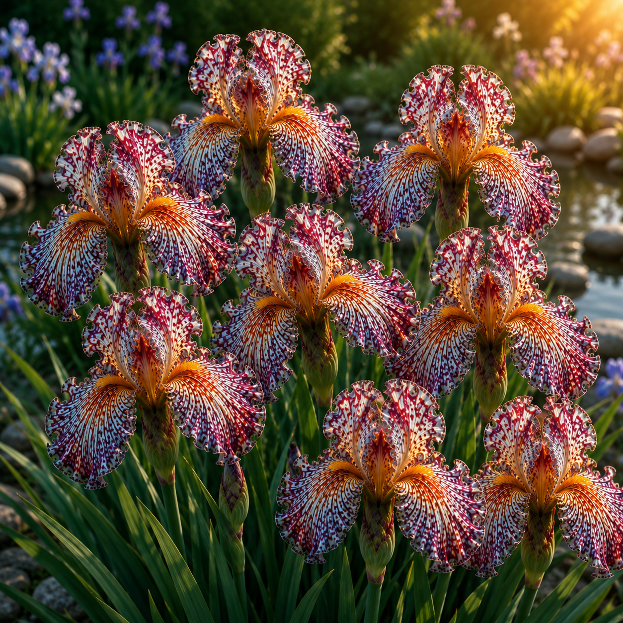 🐠Rare Tropical Fish Iris Bulbs – 🌸Blooms That Look Like Living Underwater Art