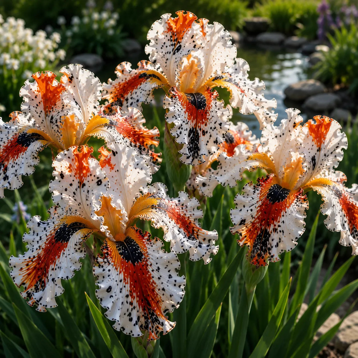 🐠Rare Tropical Fish Iris Bulbs – 🌸Blooms That Look Like Living Underwater Art