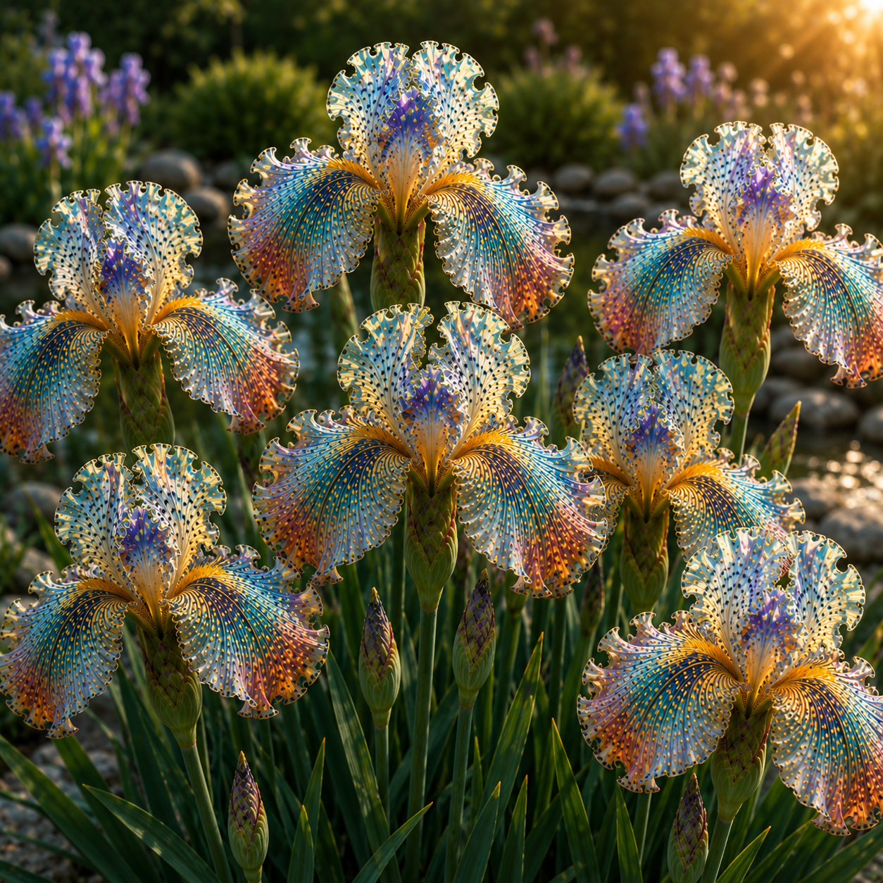 🐠Rare Tropical Fish Iris Bulbs – 🌸Blooms That Look Like Living Underwater Art