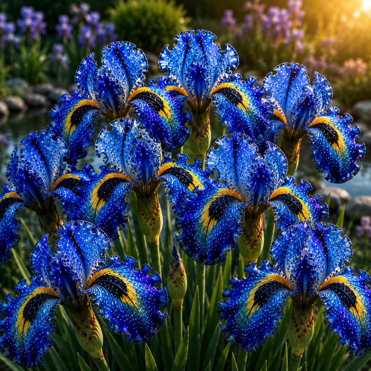 🐠Rare Tropical Fish Iris Bulbs – 🌸Blooms That Look Like Living Underwater Art