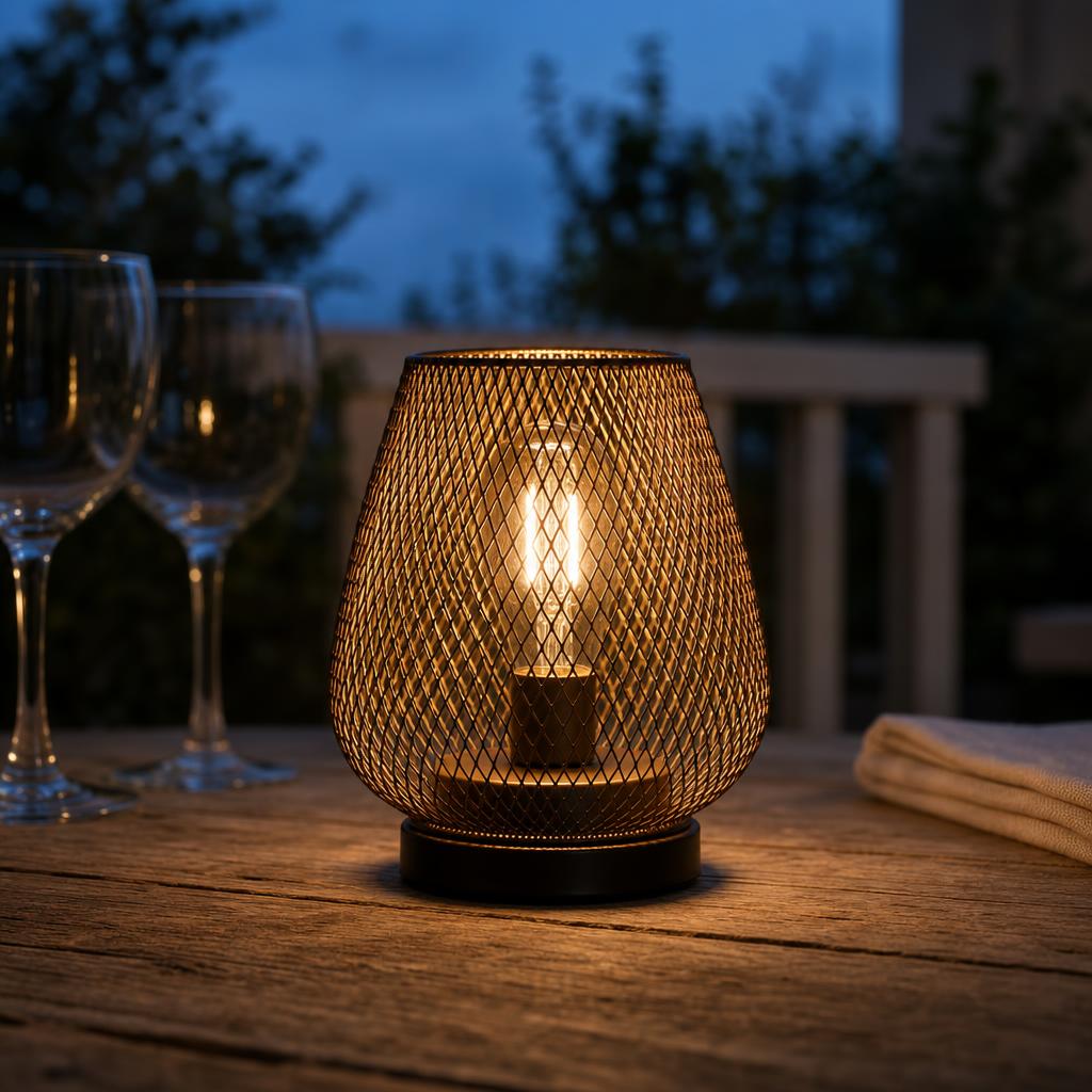 Industrial-style Birdcage Decorative Table Lamp