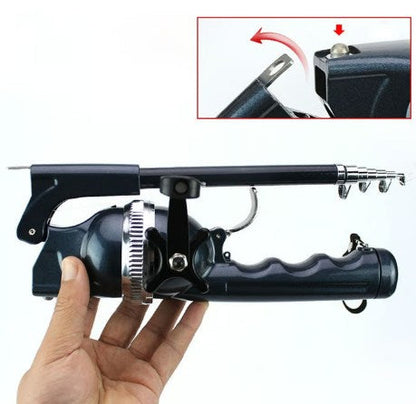 Folding Fishing Rod, Foldable Fishing Rod, Telescopic Road, Short Section, Portable Cross-border Fishing Rod, Fishing Gear