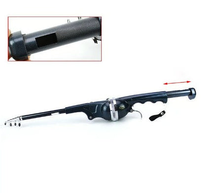Folding Fishing Rod, Foldable Fishing Rod, Telescopic Road, Short Section, Portable Cross-border Fishing Rod, Fishing Gear