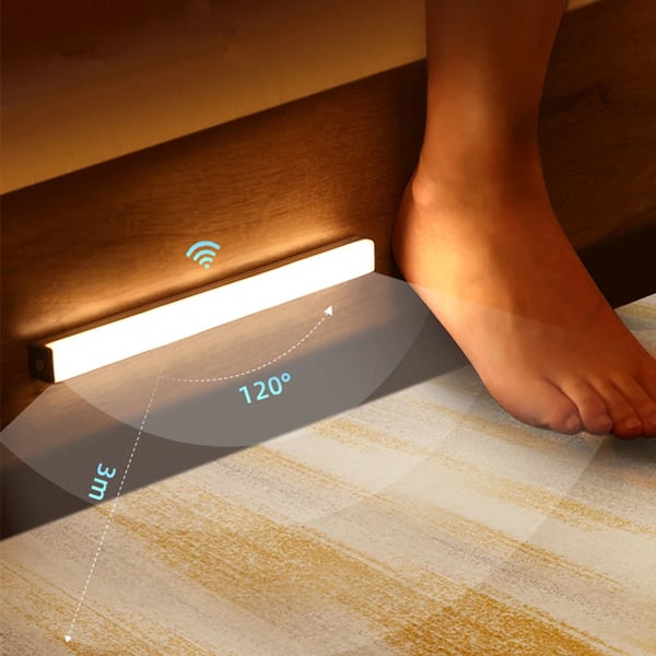 Intelligent Human Body Sensing Light Strip Usb Charging Led Wardrobe Light Magnetic Suction Cabinet Wine Cabinet Corridor Small Night Light