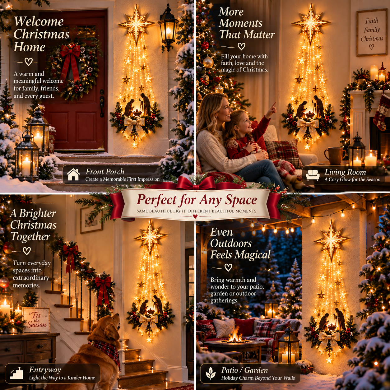 Light-emitting Birth Scene Wall Decoration