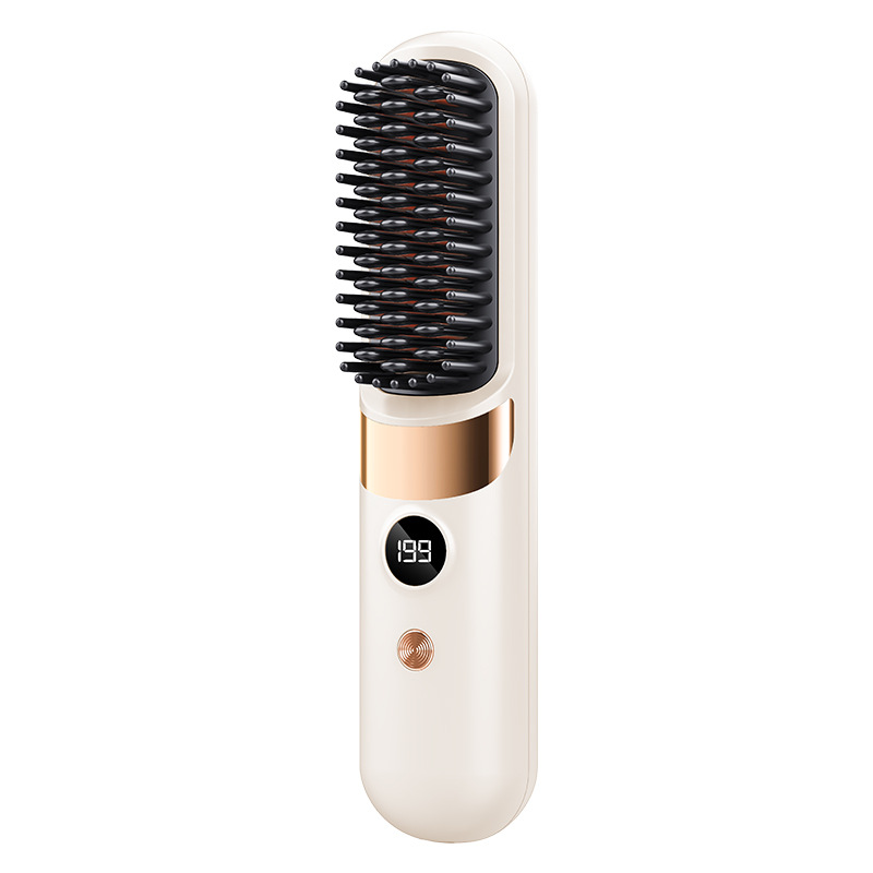 Digital Display Rechargeable Straightening Brush