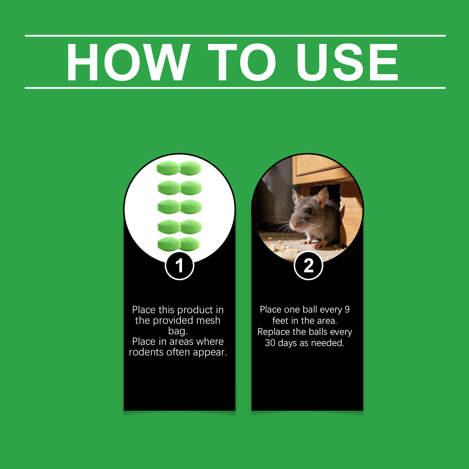 Natural Rodent Repellent Balls For Indoor Use — Protects Furniture From Chewing, Freshens Air With A Gentle, Long-lasting Scent