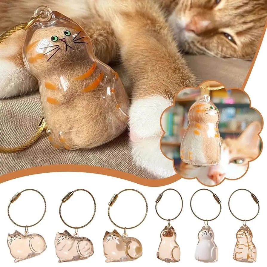 Amazon.com: Cat Hair Memorial Capsule Keychain – Cat Hair Storage Capsules, Pet Fur & Whisker Storage Keepsake, Cat Shaped Souvenir Bottle Box for Cat Lovers, Pet Loss Remembrance Gift for Loss of Amazon.com: Cat Hair Memorial Capsule Keychain – Cat Hair Storage Capsules, Pet Fur & Whisker Storage Keepsake, Cat Shaped Souvenir Bottle Box for Cat Lovers, Pet Loss Remembrance Gift for Loss of