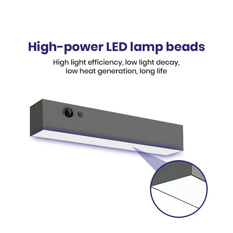 Solar Rectangular Wall Lamp, Outdoor Courtyard Lighting, Street Lamp, Household Garden Waterproof Wall Washing Lamp