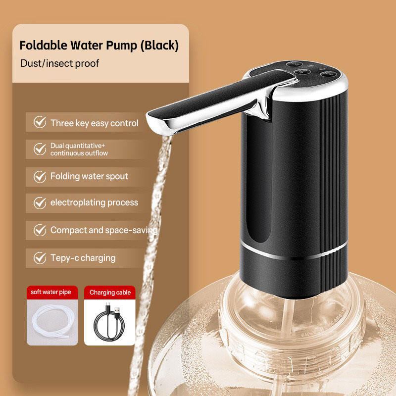 【Rechargeable Electric Water Bottle Pump – Automatic Drinking Water Dispenser Siphon, Usb Charging Jug Suction Pump For Home Kitchens】