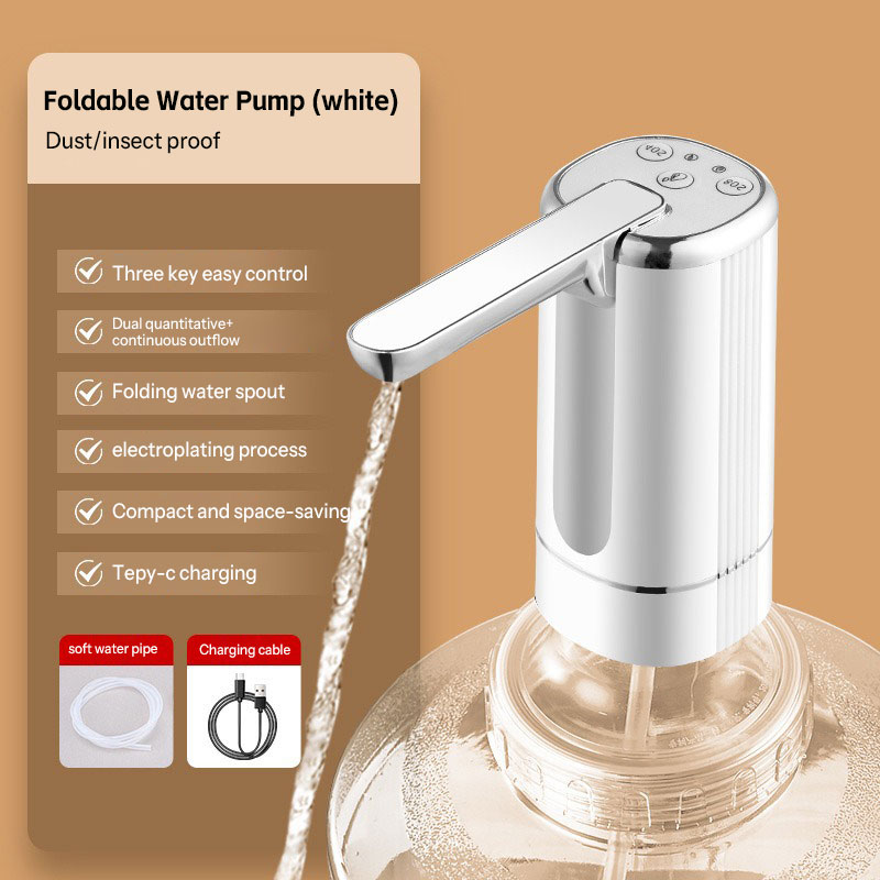 【Rechargeable Electric Water Bottle Pump – Automatic Drinking Water Dispenser Siphon, Usb Charging Jug Suction Pump For Home Kitchens】