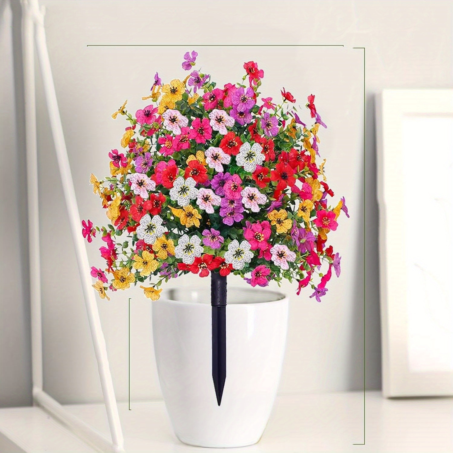 【All Season Artificial Flower Stakes Indoor & Outdoor】