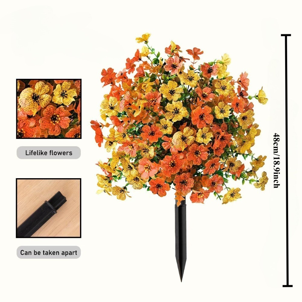【All Season Artificial Flower Stakes Indoor & Outdoor】