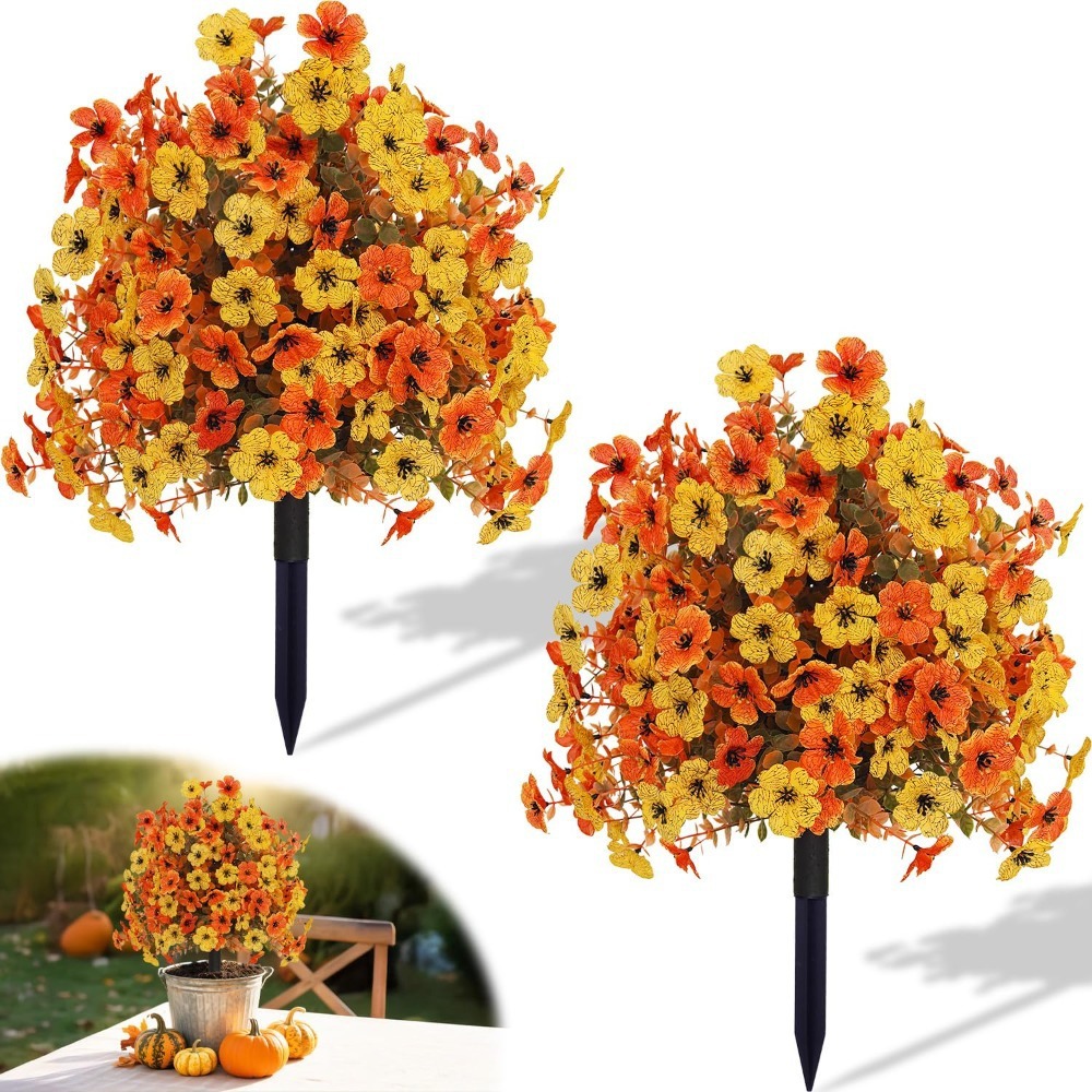 【All Season Artificial Flower Stakes Indoor & Outdoor】