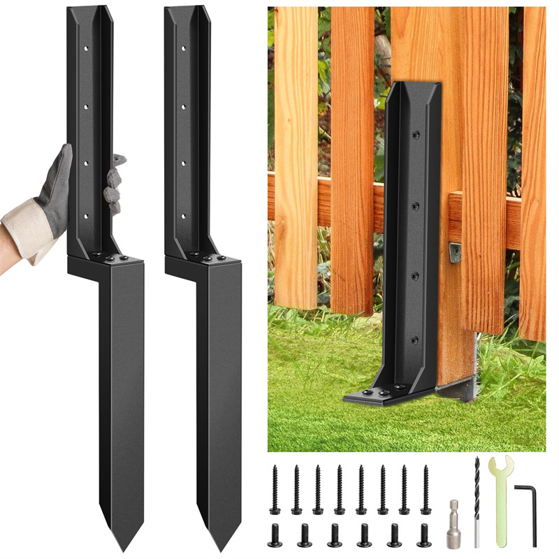 Fence Repair Anchors And Metal Reinforcements For Fences
