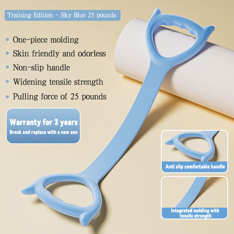 【Figure-8 Resistance Band With Laser Marking – Back Opener Stretching Rope For Women, Yoga Exercise For Back Toning & Posture Correction