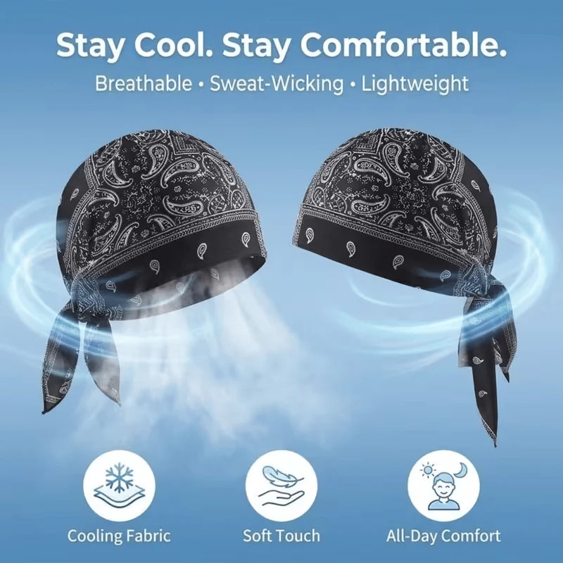 Paisley Cooling Headscarf Cap