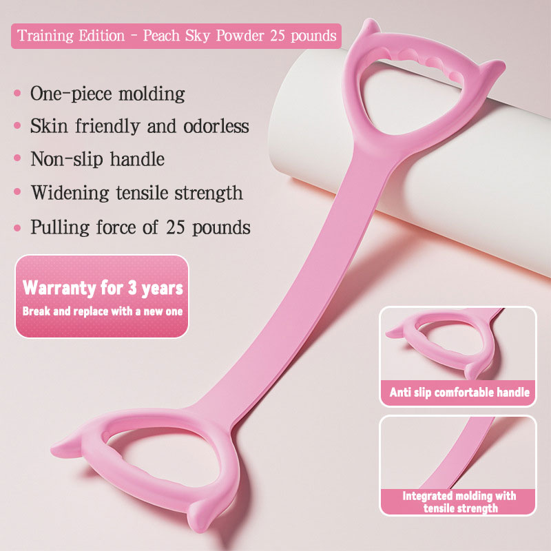 【Figure-8 Resistance Band With Laser Marking – Back Opener Stretching Rope For Women, Yoga Exercise For Back Toning & Posture Correction