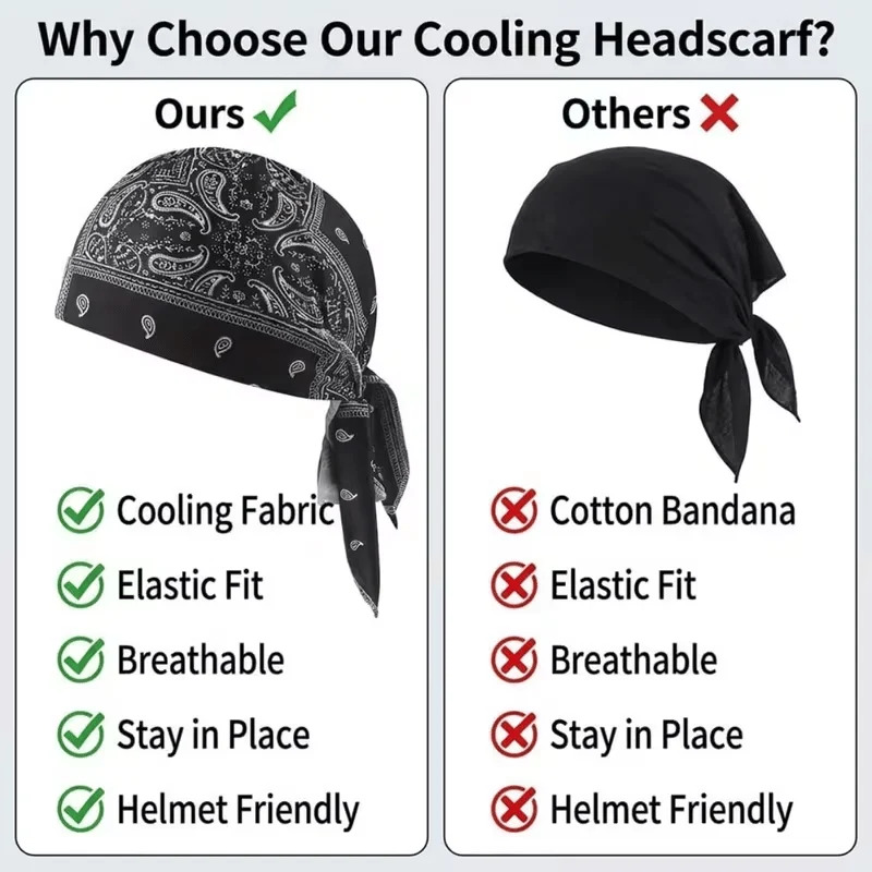 Paisley Cooling Headscarf Cap