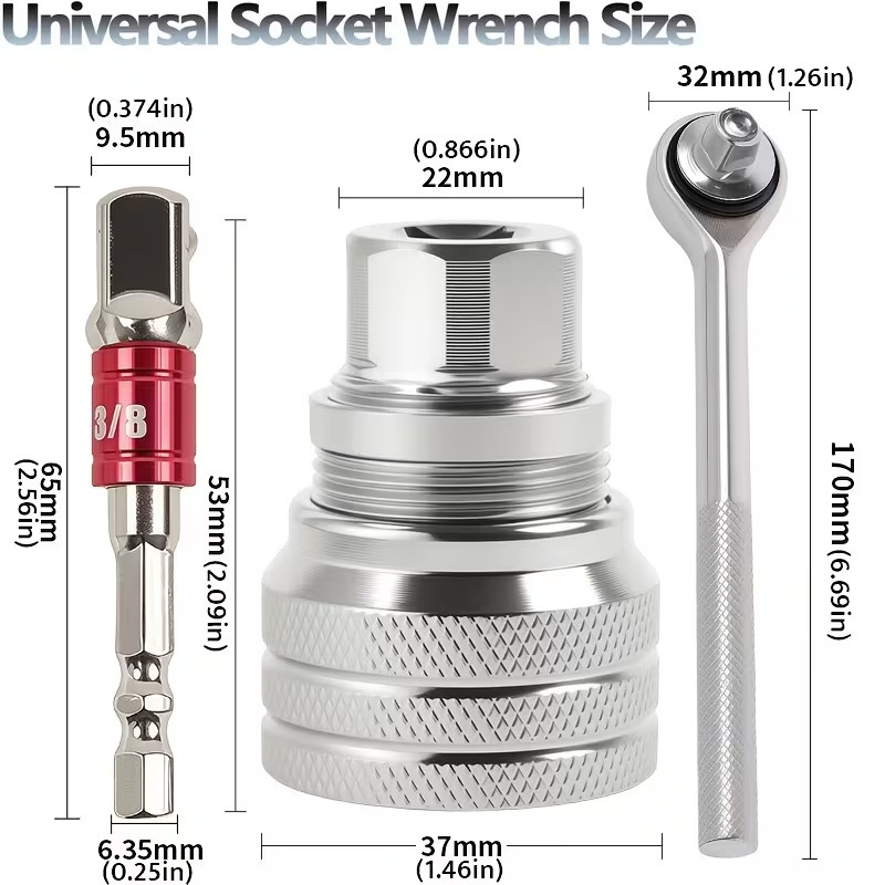 Adjustable Magic Universal Socket Wrench 10mm-19mm Universal Sockets