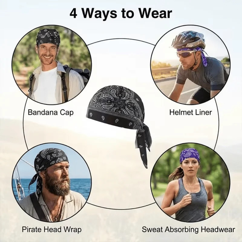 Paisley Cooling Headscarf Cap