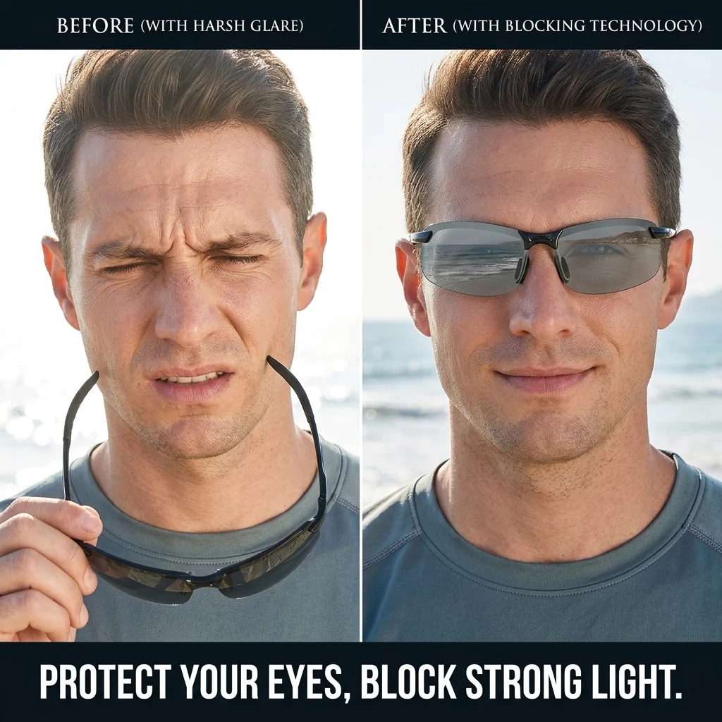 🕶️High-Tech Smart Glasses: Featuring infrared see-through capabilities, UV and blue light protection, and anti-glare/anti-reflective properties. They are dustproof and windproof, with impact-resistant, shatterproof lenses. Designed to help correct myopia