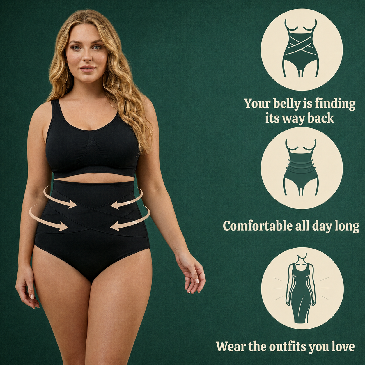 High Waisted Body Shaping Pants, Restrained Waist And Hip Lifting Underwear, Crossed Bandage And Abdominal Compression Pants