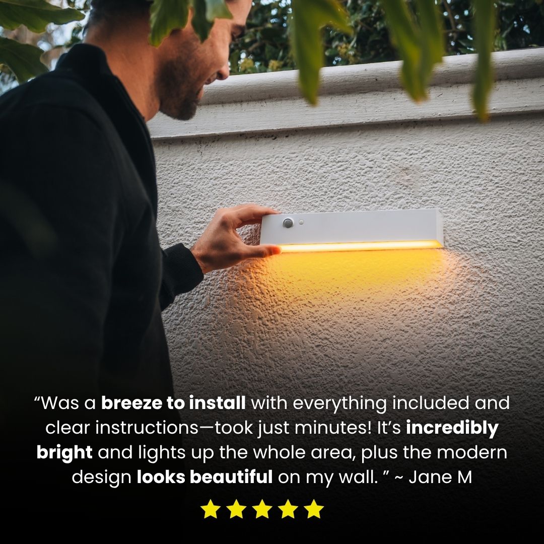 Solar Rectangular Wall Lamp, Outdoor Courtyard Lighting, Street Lamp, Household Garden Waterproof Wall Washing Lamp