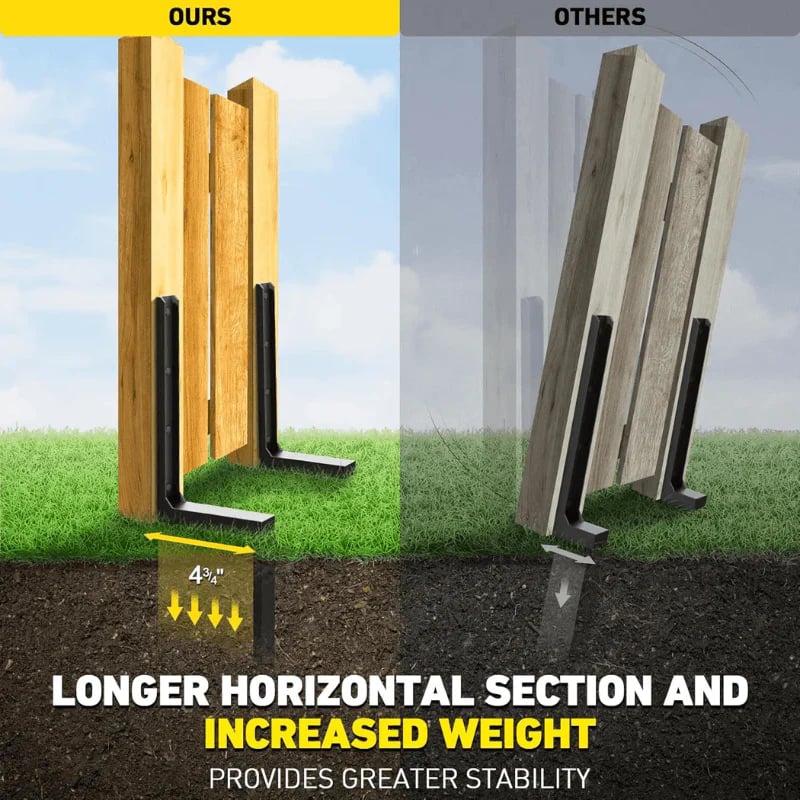 Fence Repair Anchors And Metal Reinforcements For Fences