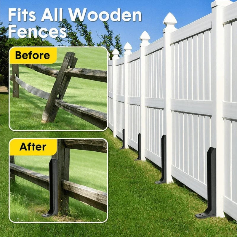 Fence Repair Anchors And Metal Reinforcements For Fences