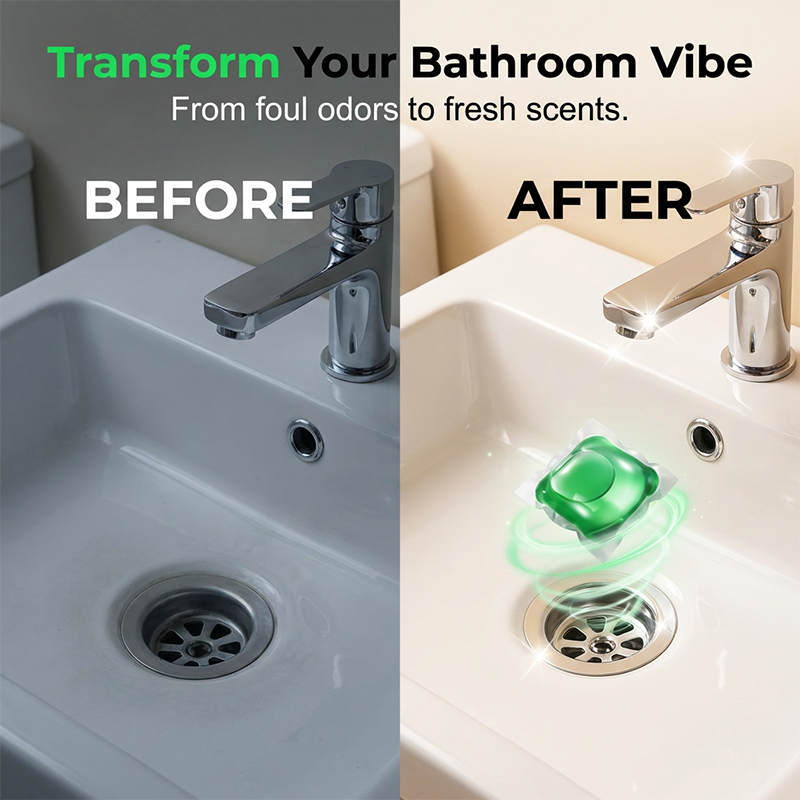 Pipeline Deodorization, Condensation Beads, Bathroom, Kitchen, Sewage Pipe, Toilet Odor, Floor Drain, Dissolution, Deodorization, Deodorization, And Removal Of Small Flying Insects