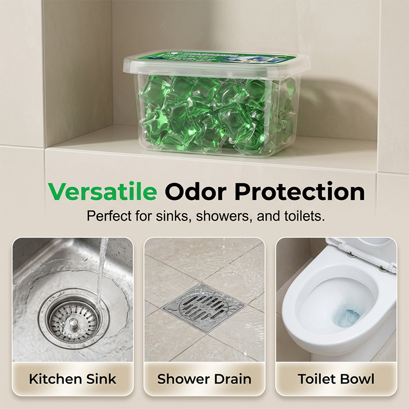 Pipeline Deodorization, Condensation Beads, Bathroom, Kitchen, Sewage Pipe, Toilet Odor, Floor Drain, Dissolution, Deodorization, Deodorization, And Removal Of Small Flying Insects