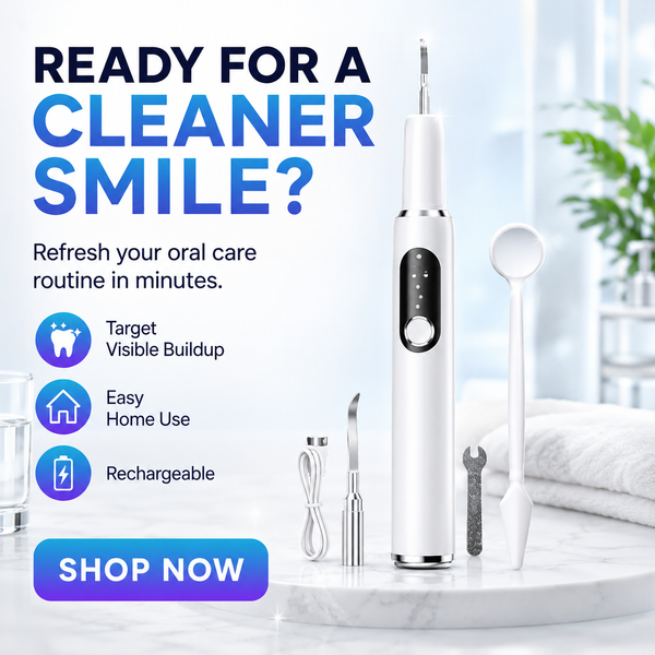 Ultrasonic Dental Cleaner For Home Use, Intelligent Ultrasonic Cleaning Device For Removing Tartar, Personal Care Dental Beauty Device