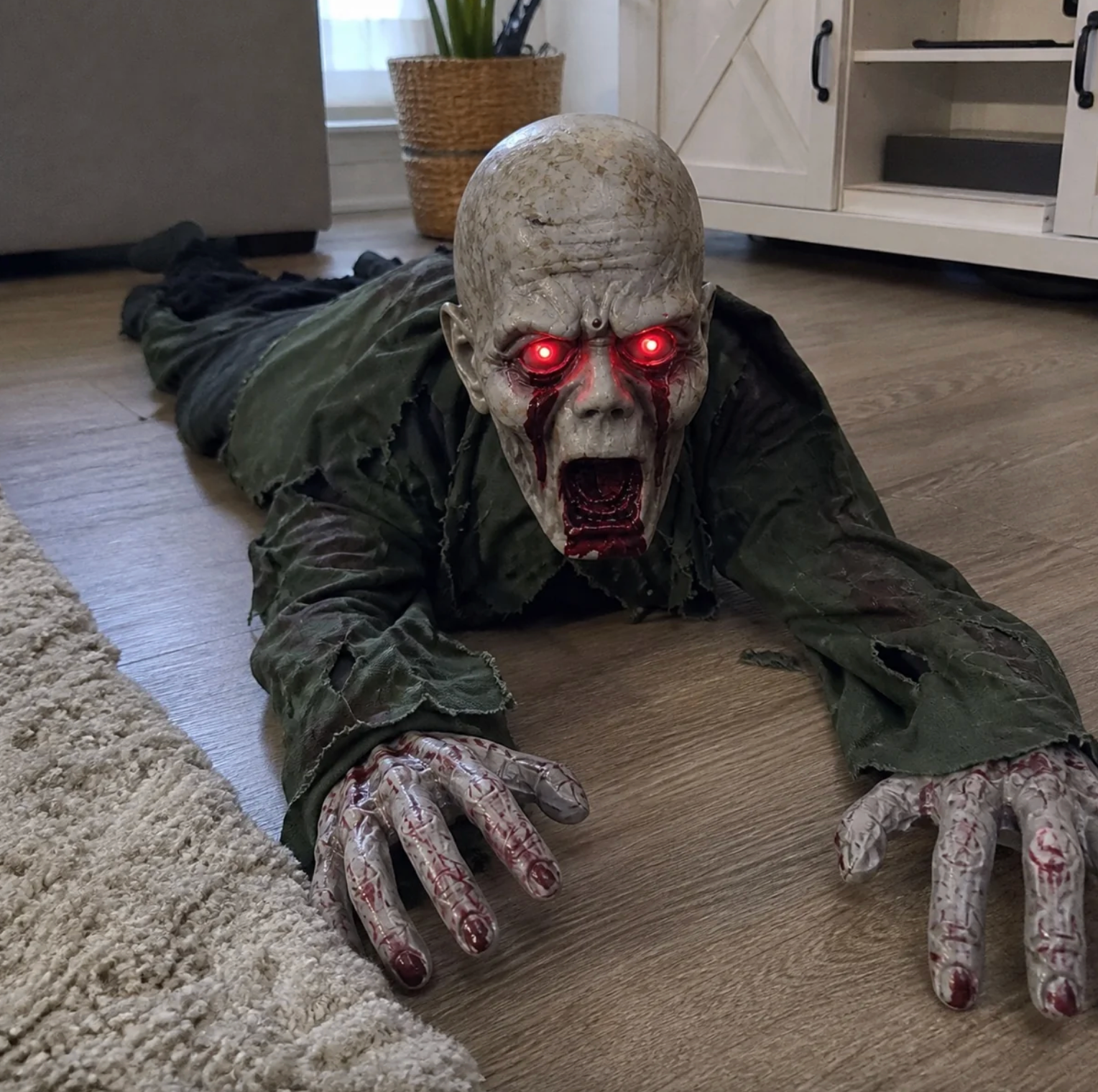 Halloween Decorations: Scary Motorized Crawling Ghost