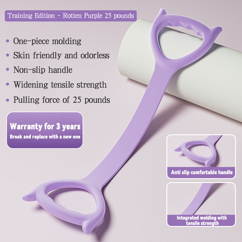 【Figure-8 Resistance Band With Laser Marking – Back Opener Stretching Rope For Women, Yoga Exercise For Back Toning & Posture Correction