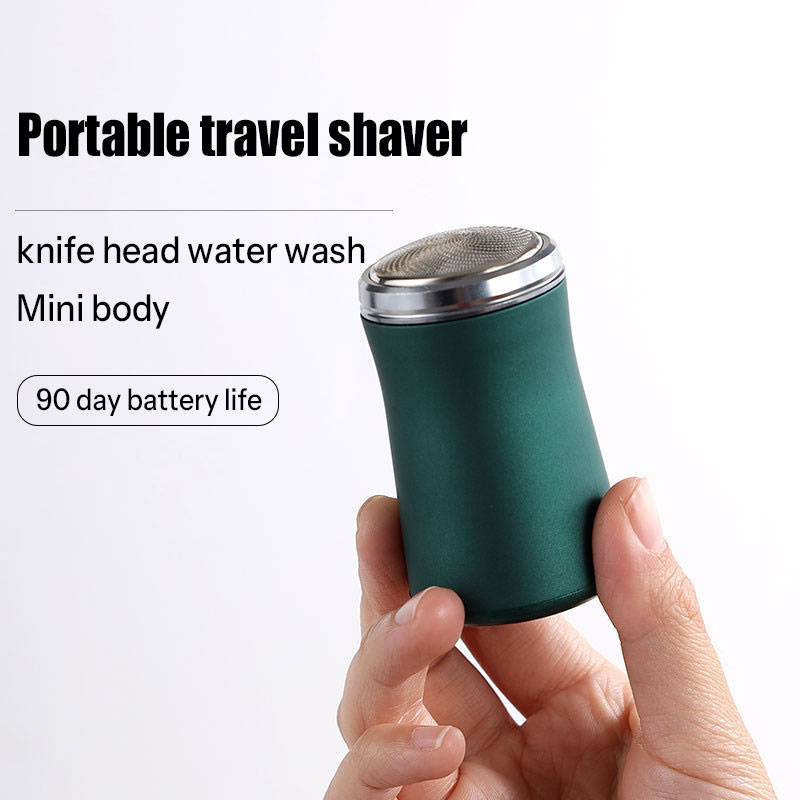 Small Electric Men's Travel Portable Beard Knife That Can Be Washed And Given Away To Boyfriends. Shaving Knife With Rotating Multiple Blade Heads