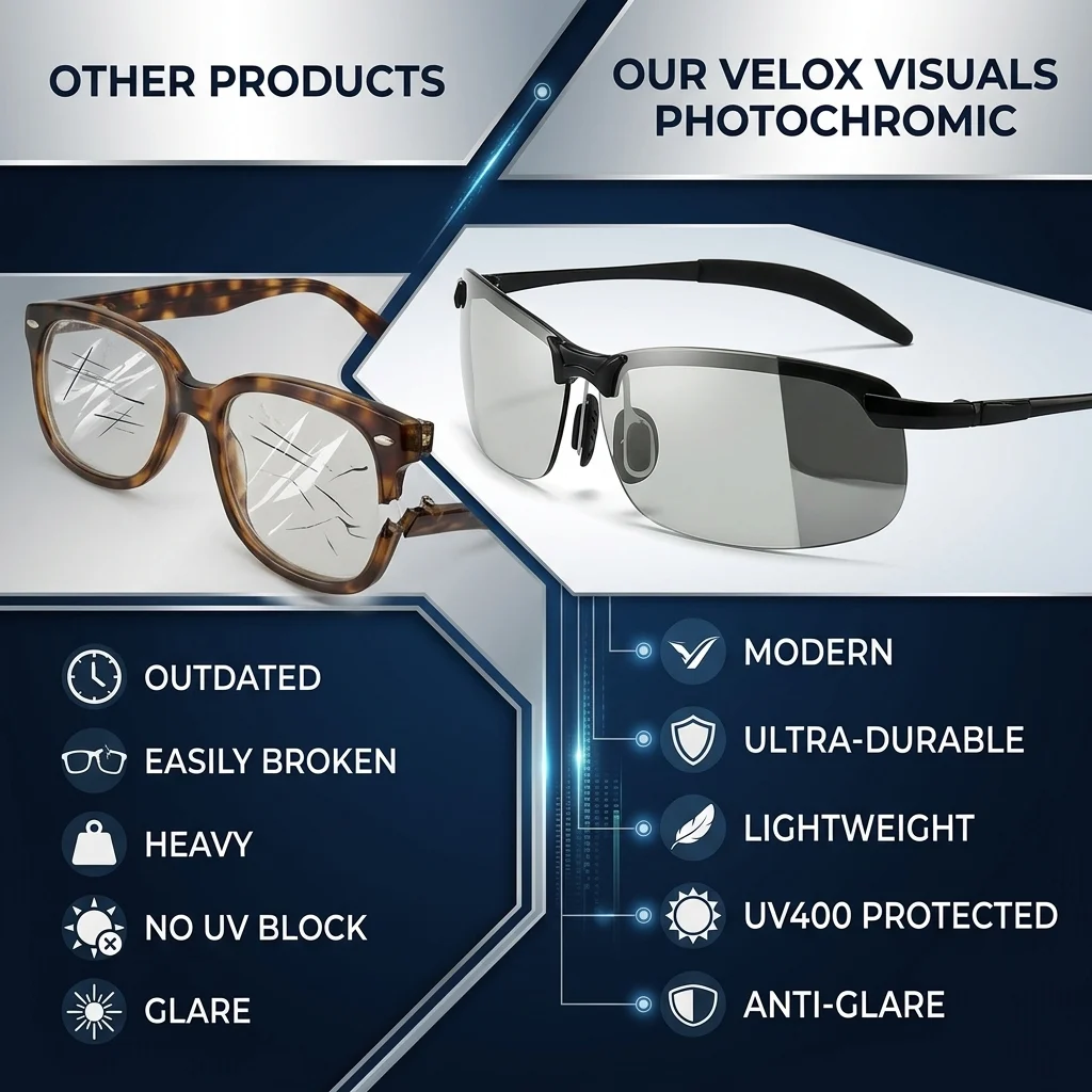 🕶️High-Tech Smart Glasses: Featuring infrared see-through capabilities, UV and blue light protection, and anti-glare/anti-reflective properties. They are dustproof and windproof, with impact-resistant, shatterproof lenses. Designed to help correct myopia