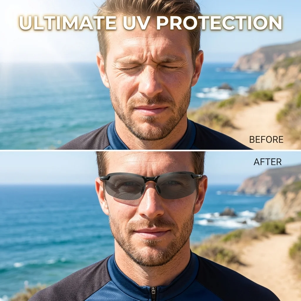 🕶️High-Tech Smart Glasses: Featuring infrared see-through capabilities, UV and blue light protection, and anti-glare/anti-reflective properties. They are dustproof and windproof, with impact-resistant, shatterproof lenses. Designed to help correct myopia