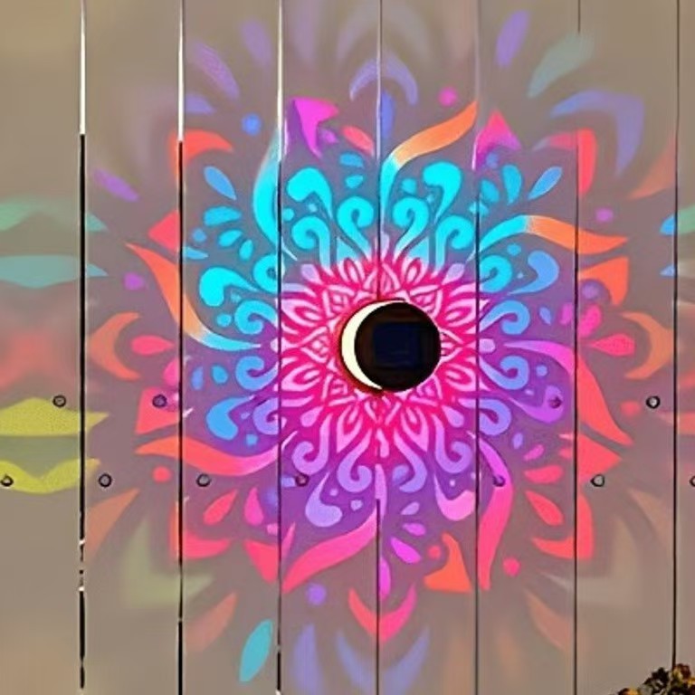 Mandala Projection Wall Sconce
