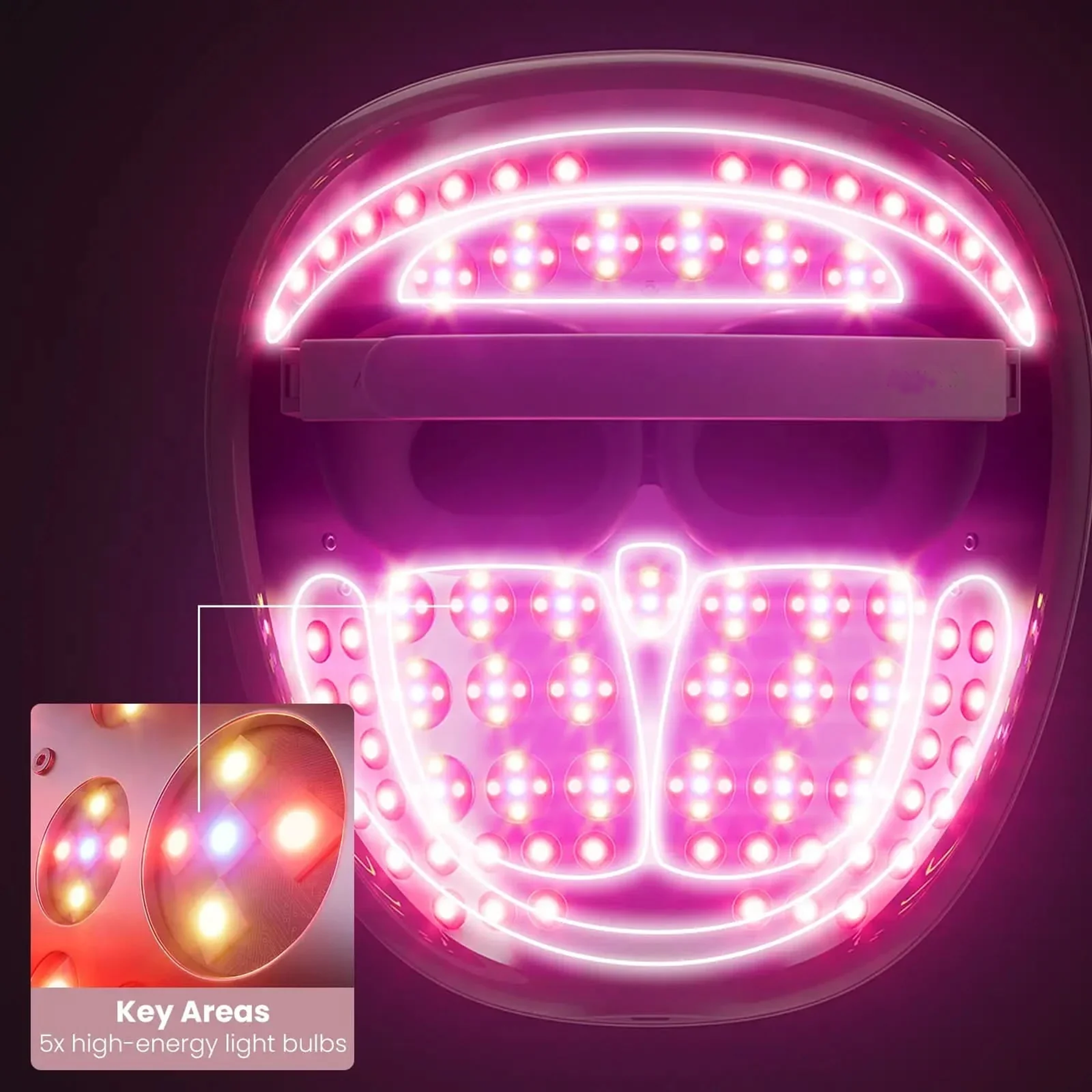 5-in-1 LED Light Therapy Facial Mask