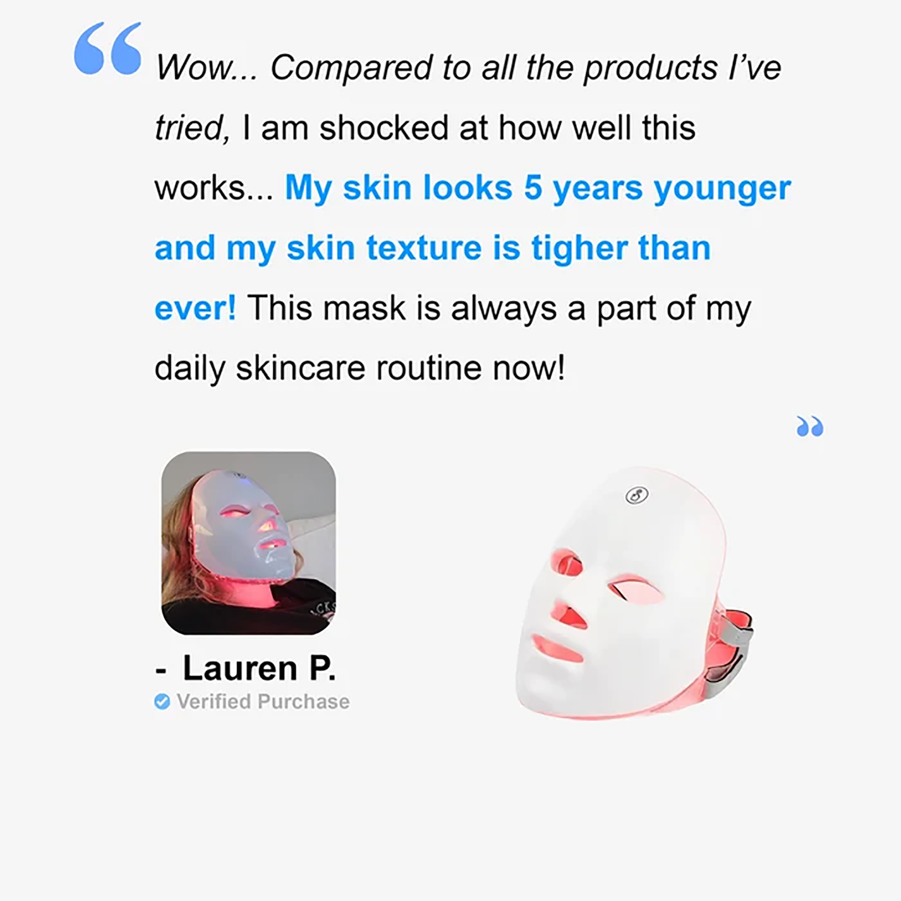 ANTI-AGING RED LIGHTMASK