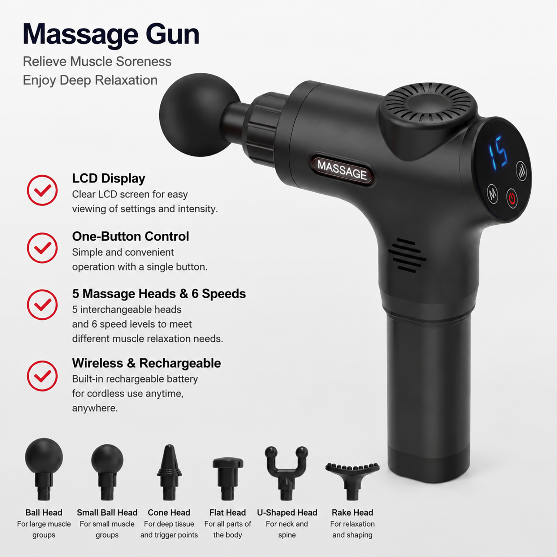 Cordless Massager Gun