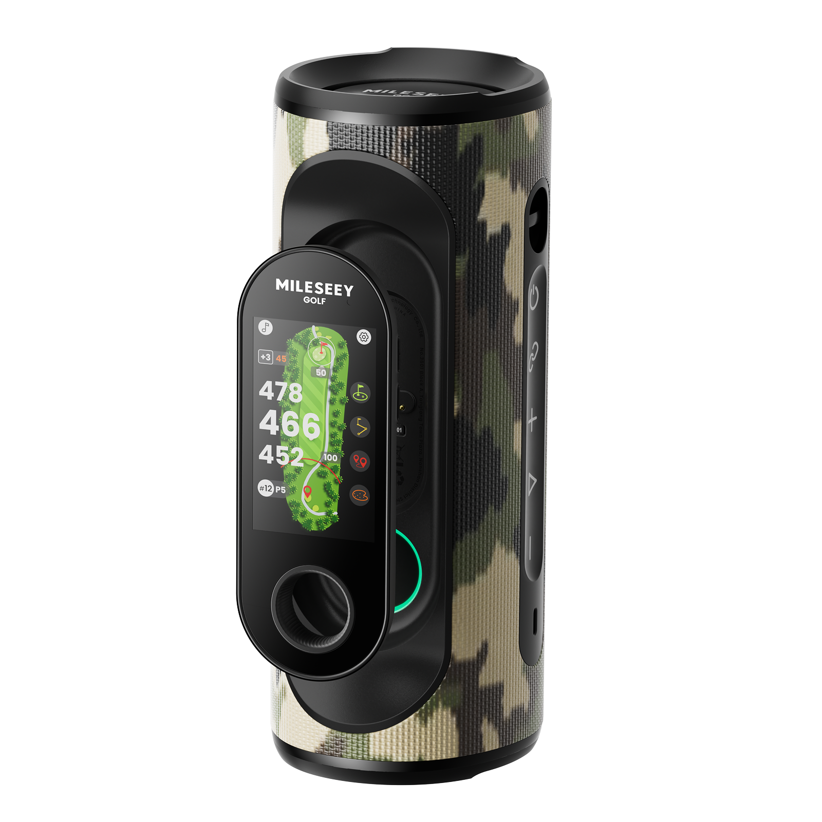 The Camouflage Color Version of MILESEEY GeneSonic Pro Detachable Golf GPS Speaker