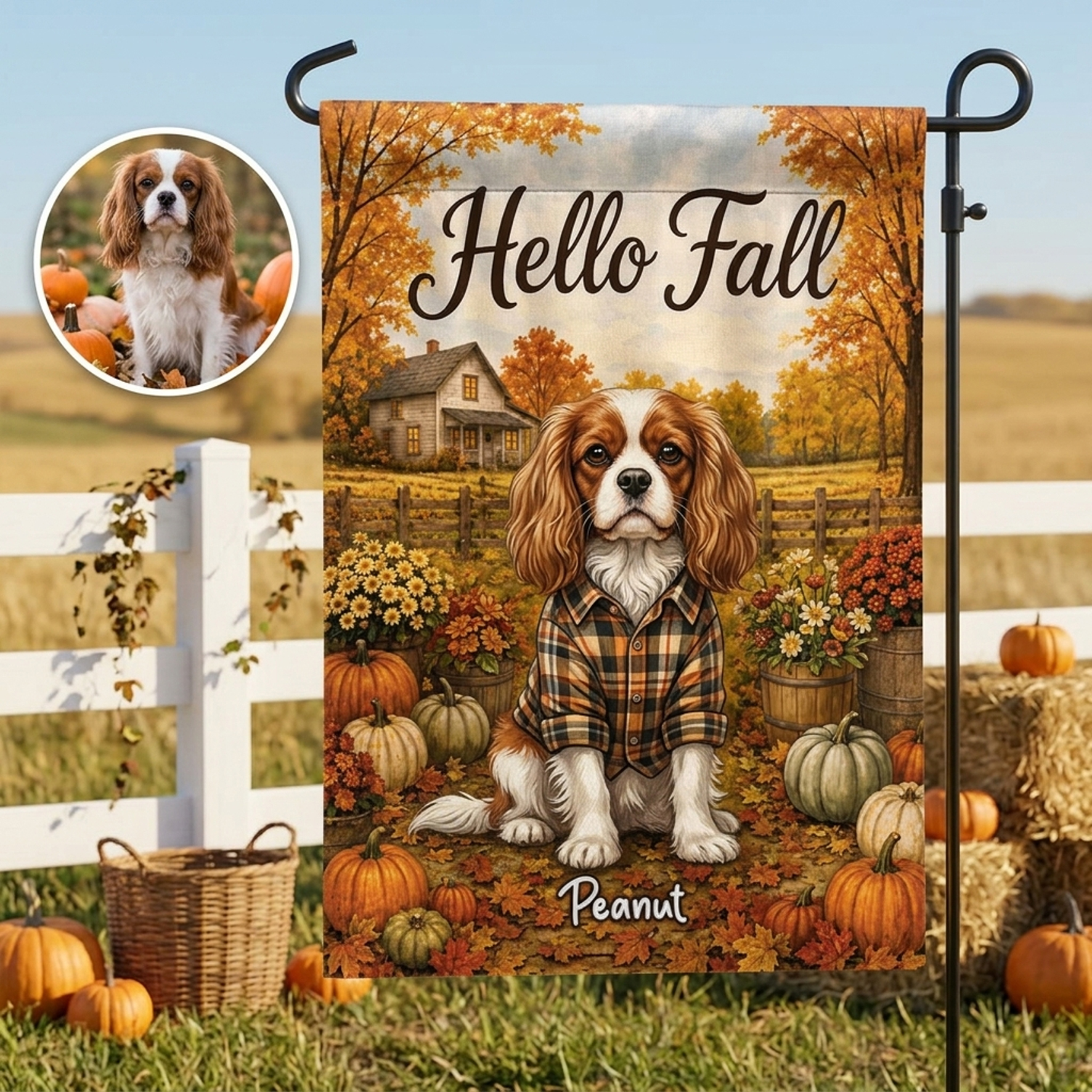Custom Pet/Men/Women Garden Banner Flags 
