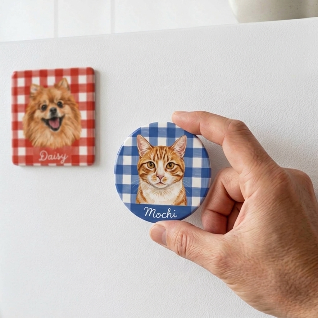 Custom Pet Fridge Ceramic Magnets