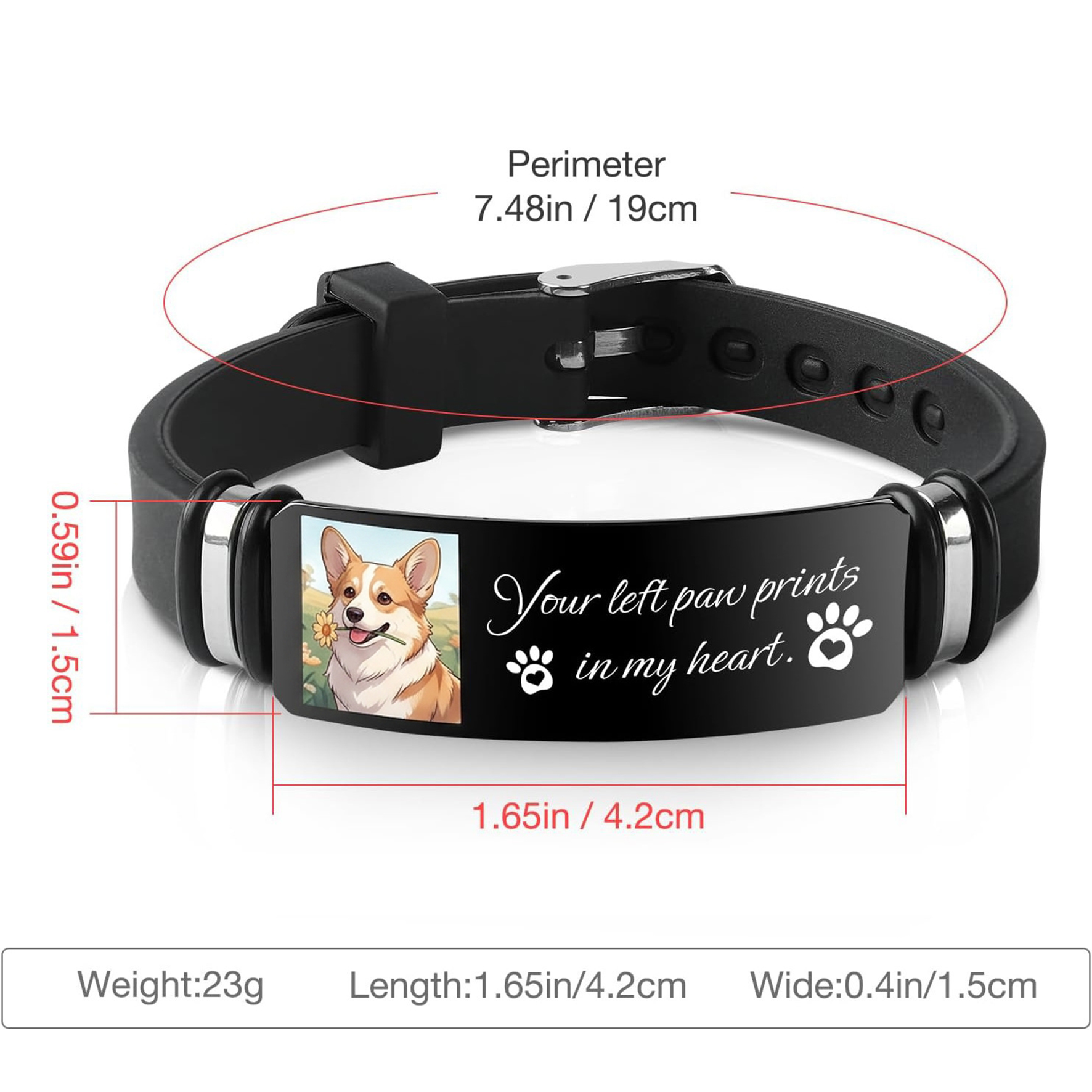 Personalized Photo with Name Bracelet